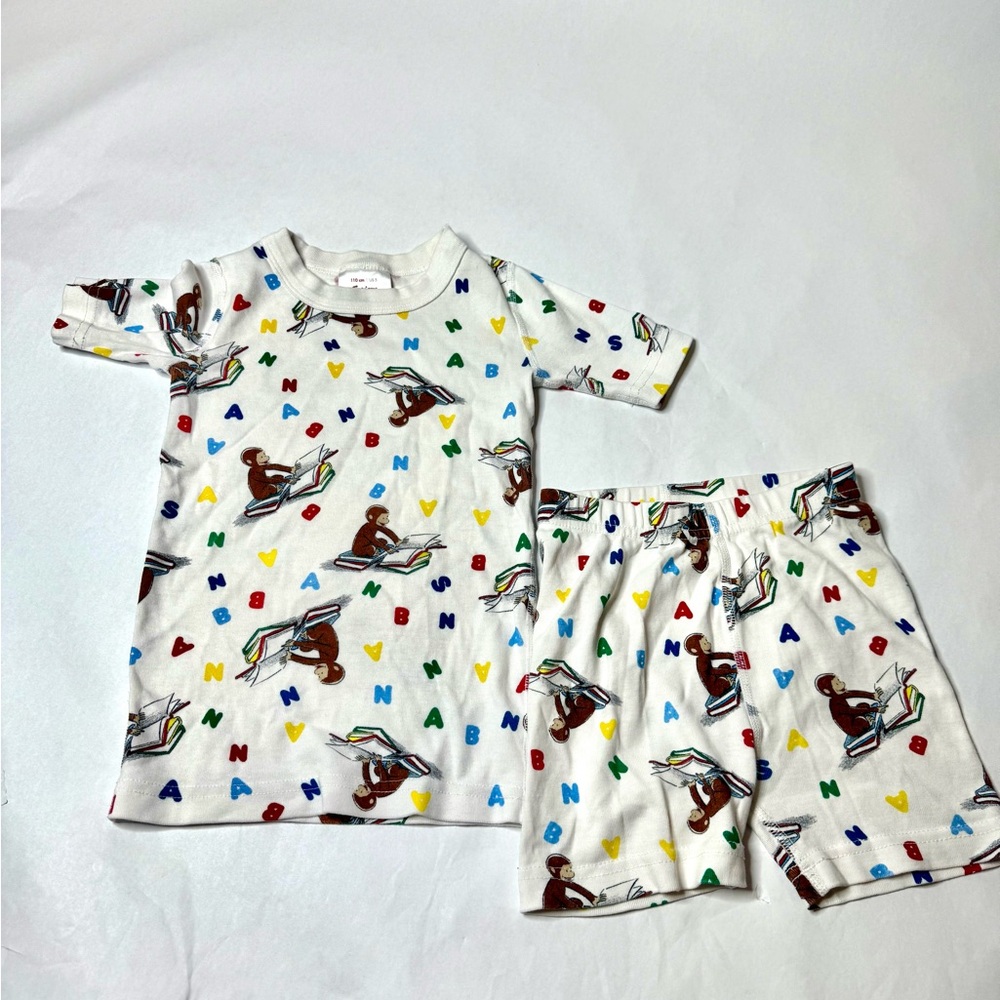 Hanna Andersson Curious George Kids Pajama Set Size 5